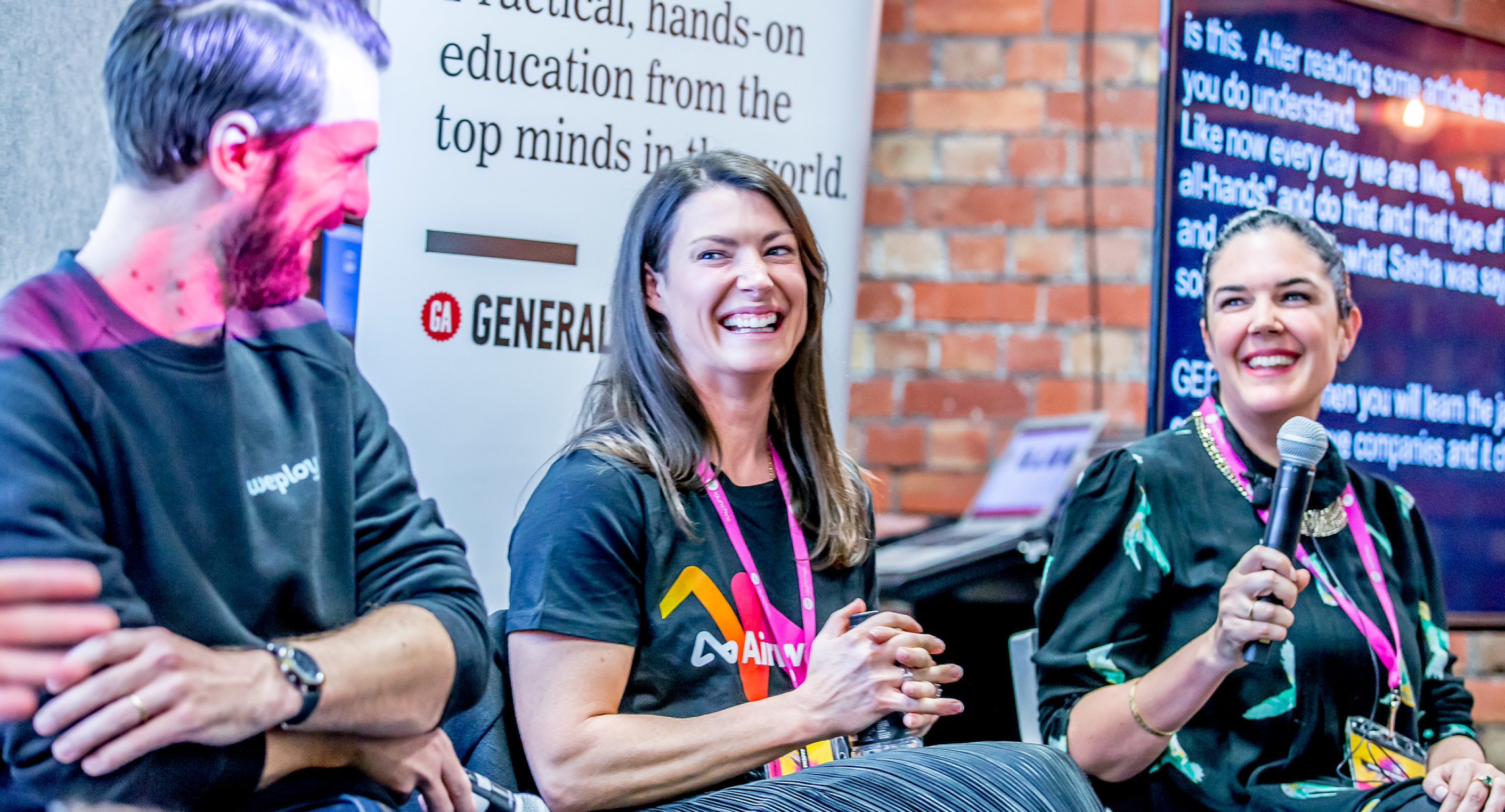 ScaleUp 2019 Conference Image - Three guest speakers on stage